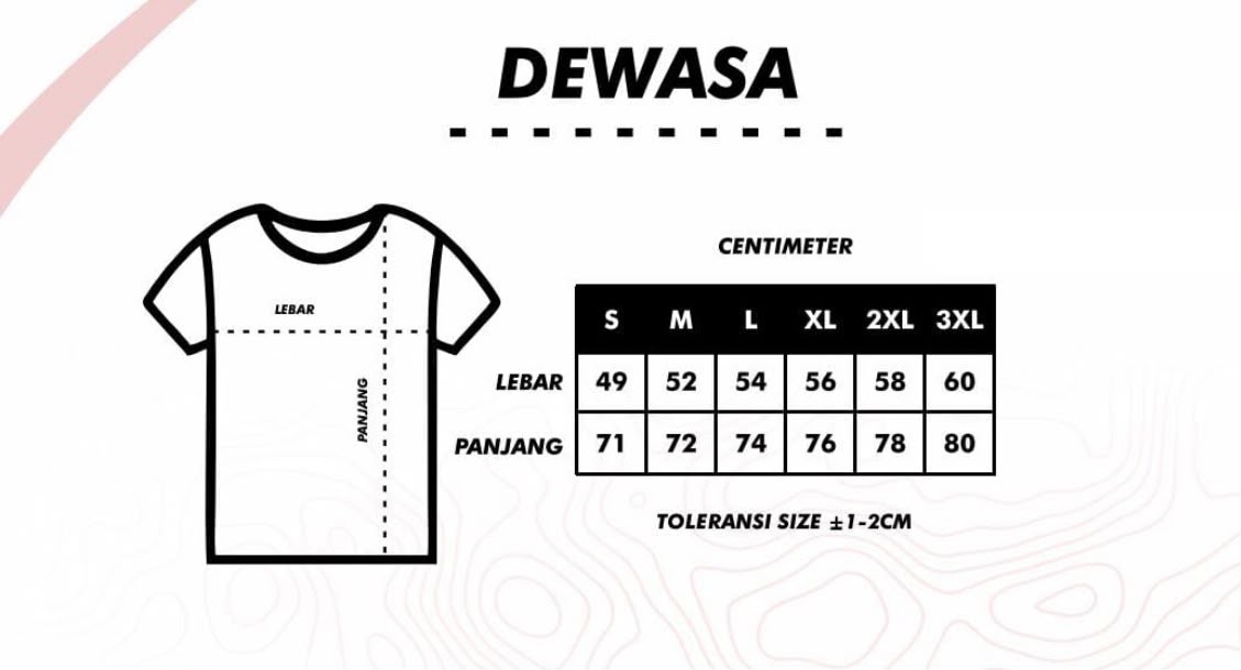 Size Chart Jersey